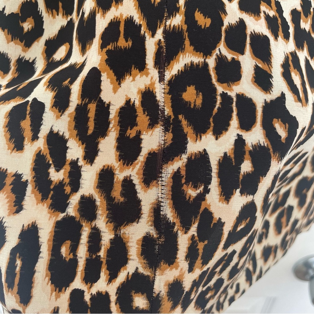 Equipment Animal Print Silk Smock Dress M - Picture 7 of 9
